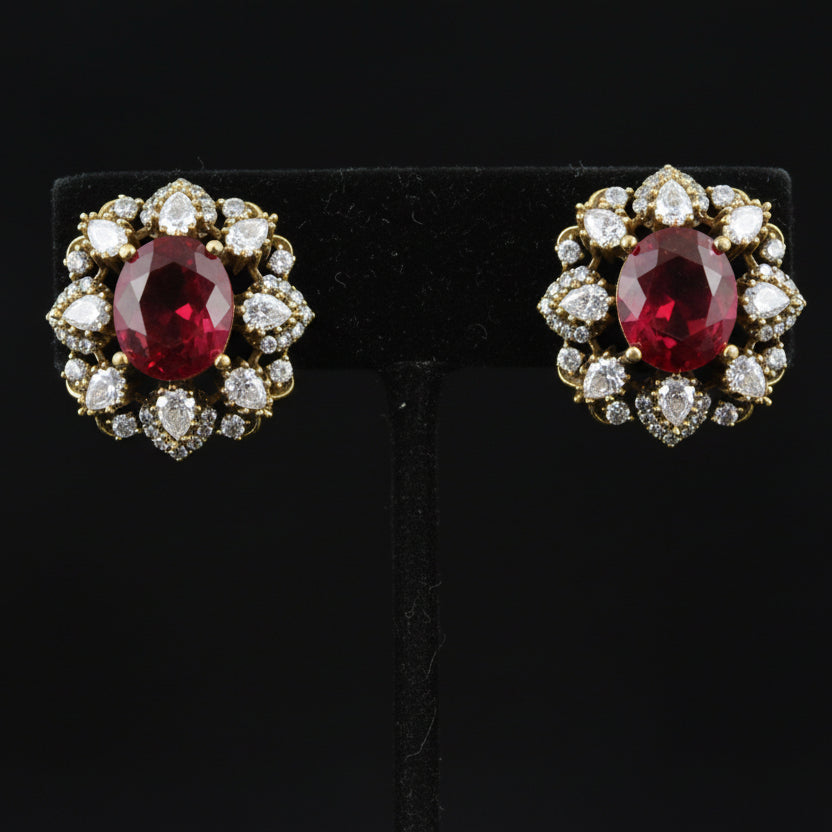 Anvitha Victorian Stud Earrings