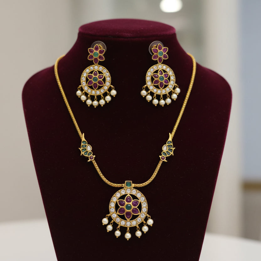 Bindhu Necklace and Earrings Set
