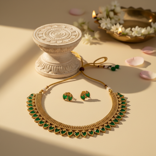 Moksha Chocker Necklace and Earrings Set