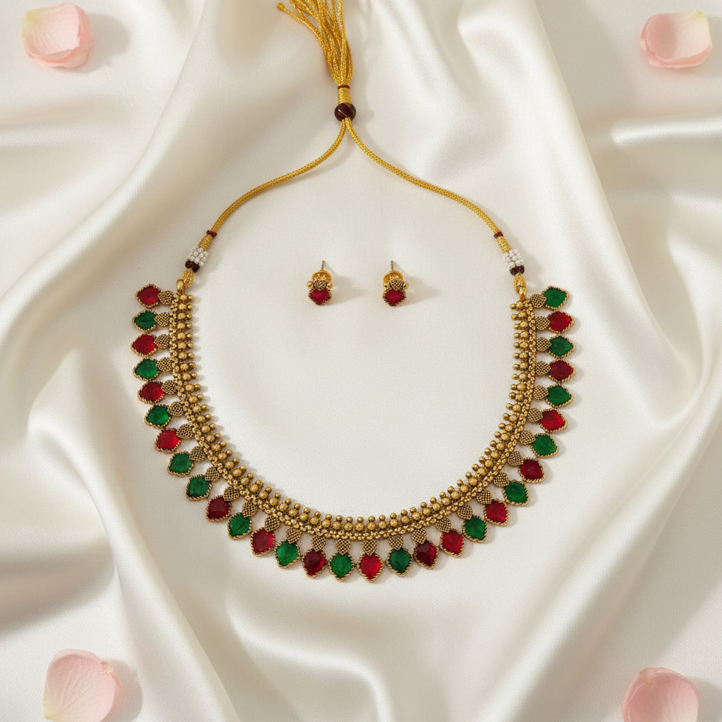 Anagha Chocker Necklace and Earrings Set