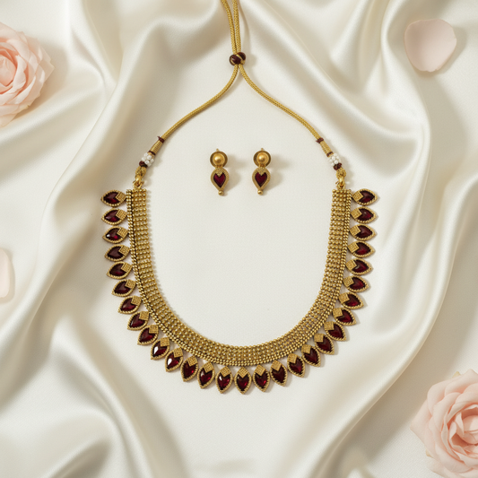 Aadhya Chocker Necklace and Earrings Set
