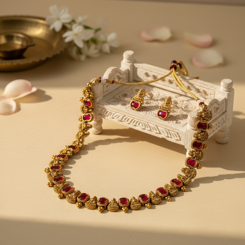 Vedika Chocker Necklace and Earrings Set