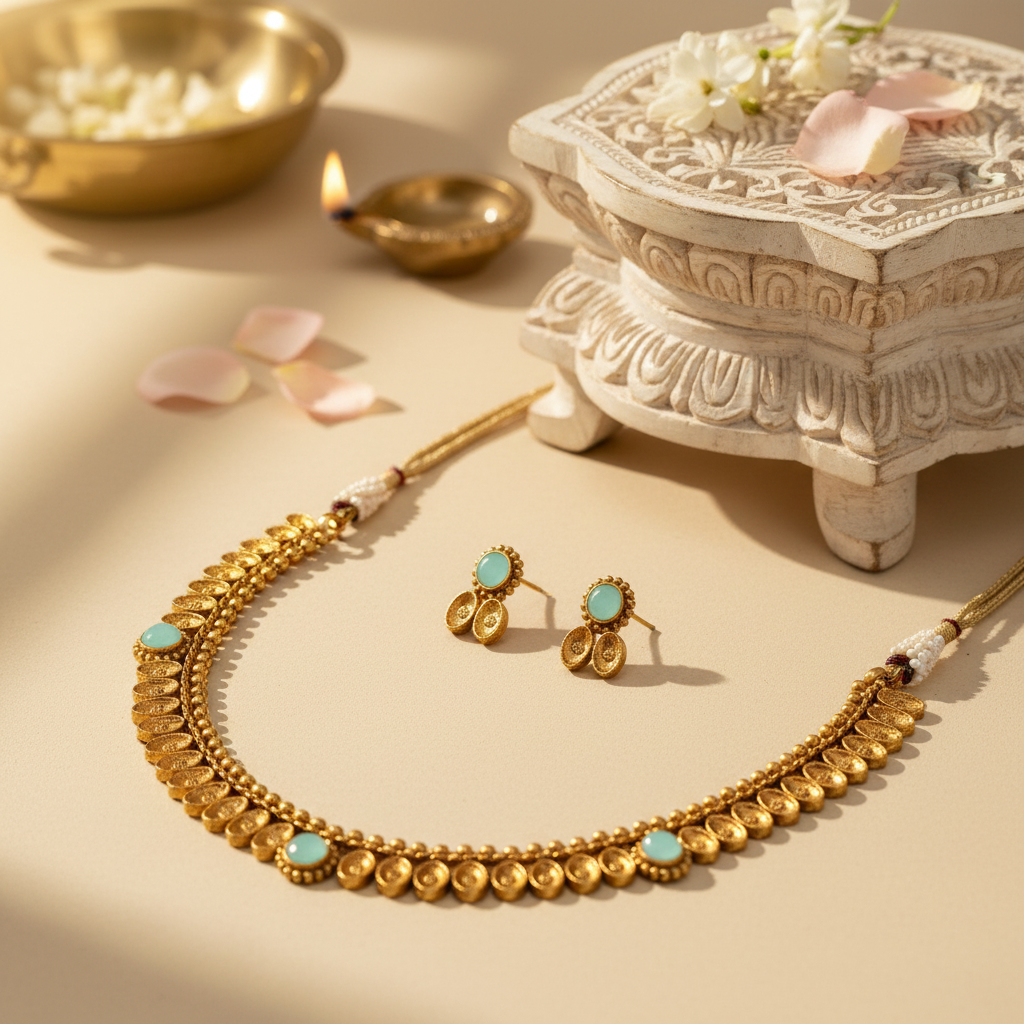 Akshara Chocker Necklace and Earrings Set