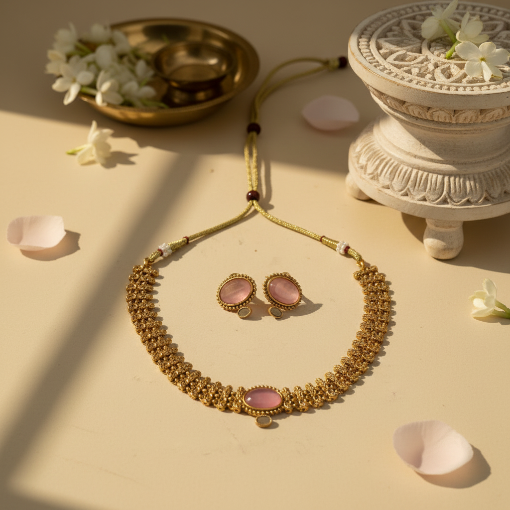 Arpita Chocker Necklace and Earrings Set