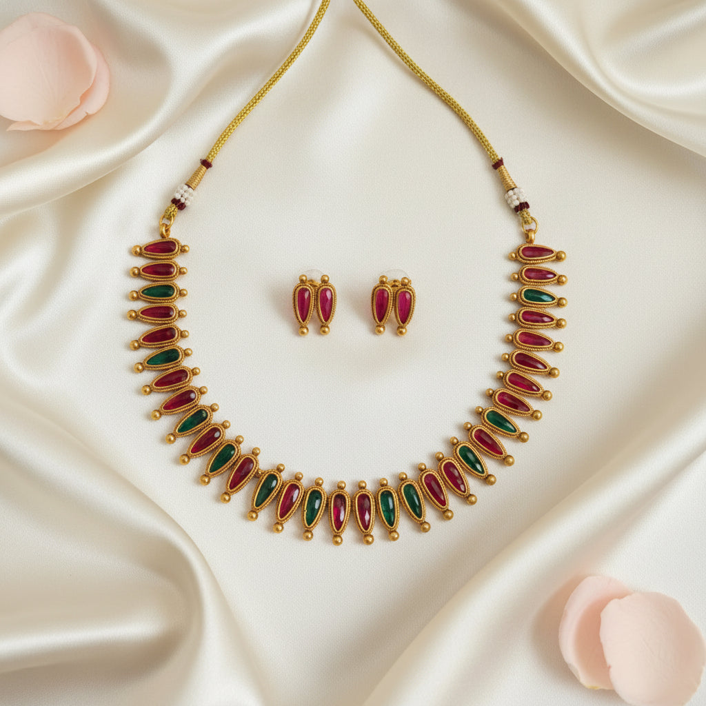 Aparna Chocker Necklace and Earrings Set