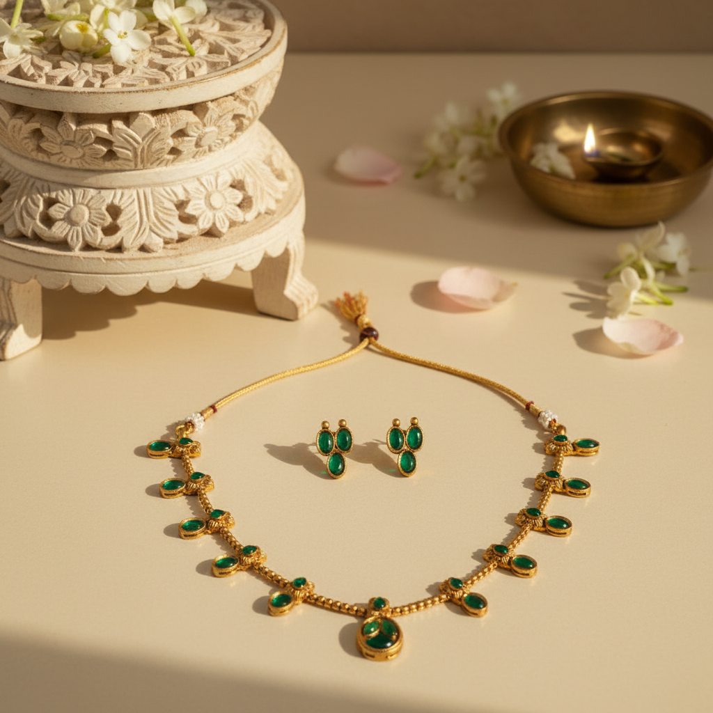 Kaumudi Chocker Necklace and Earrings Set