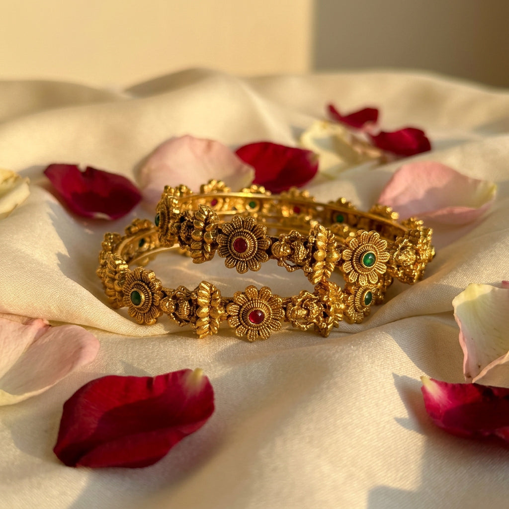 Radhya Traditional Antique Lakshmi Bangles