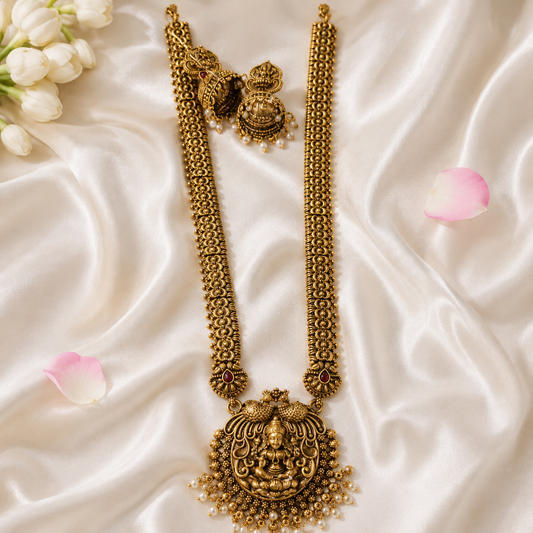 Adrija Long Necklace and Earrings Set