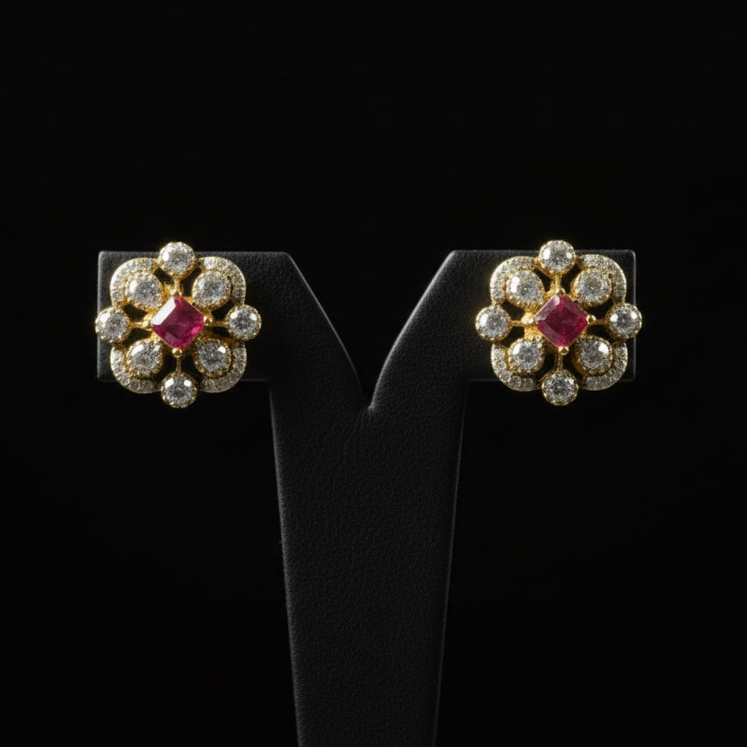 Bhavika Victorian stud Earrings