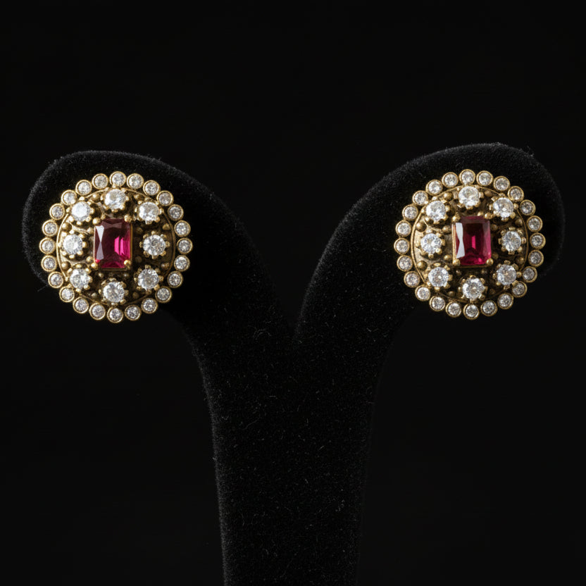 Lakshmika Victorian Stud Earrings