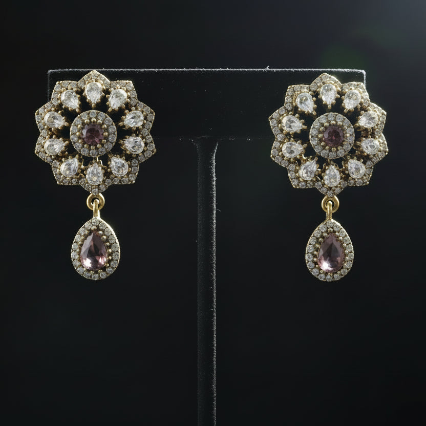 Meekha Victorian Drop Earrings