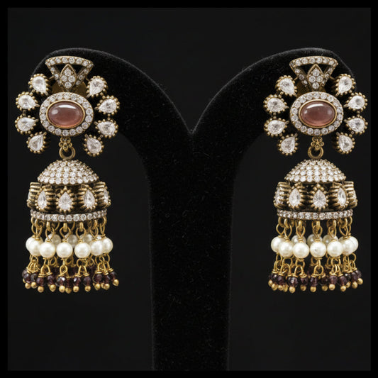 Menaka Victorian Jumkha Earrings