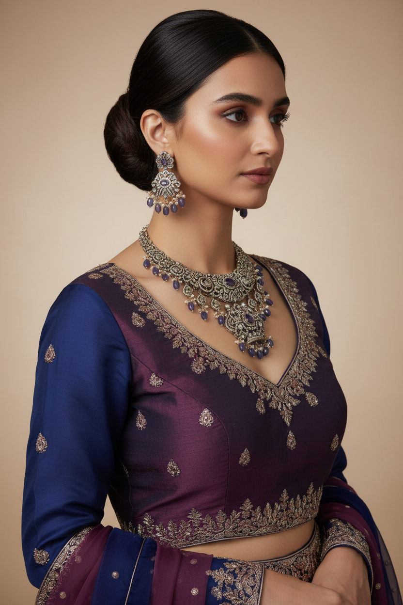 Heena Necklace and Earrings Set