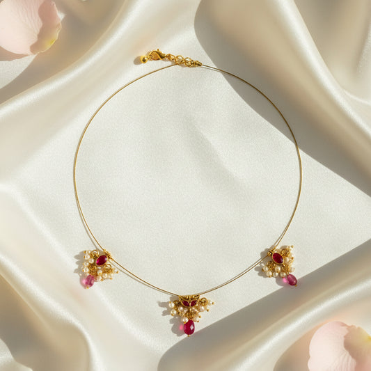 Deetya Invisible Kundan Jadau Necklace