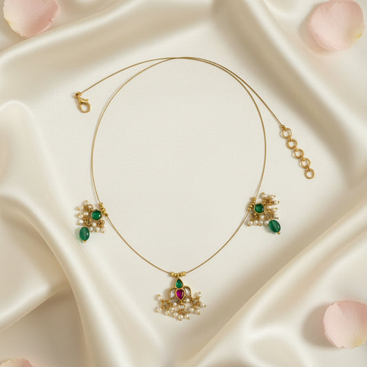 Heema Invisible Kundan Jadau Necklace