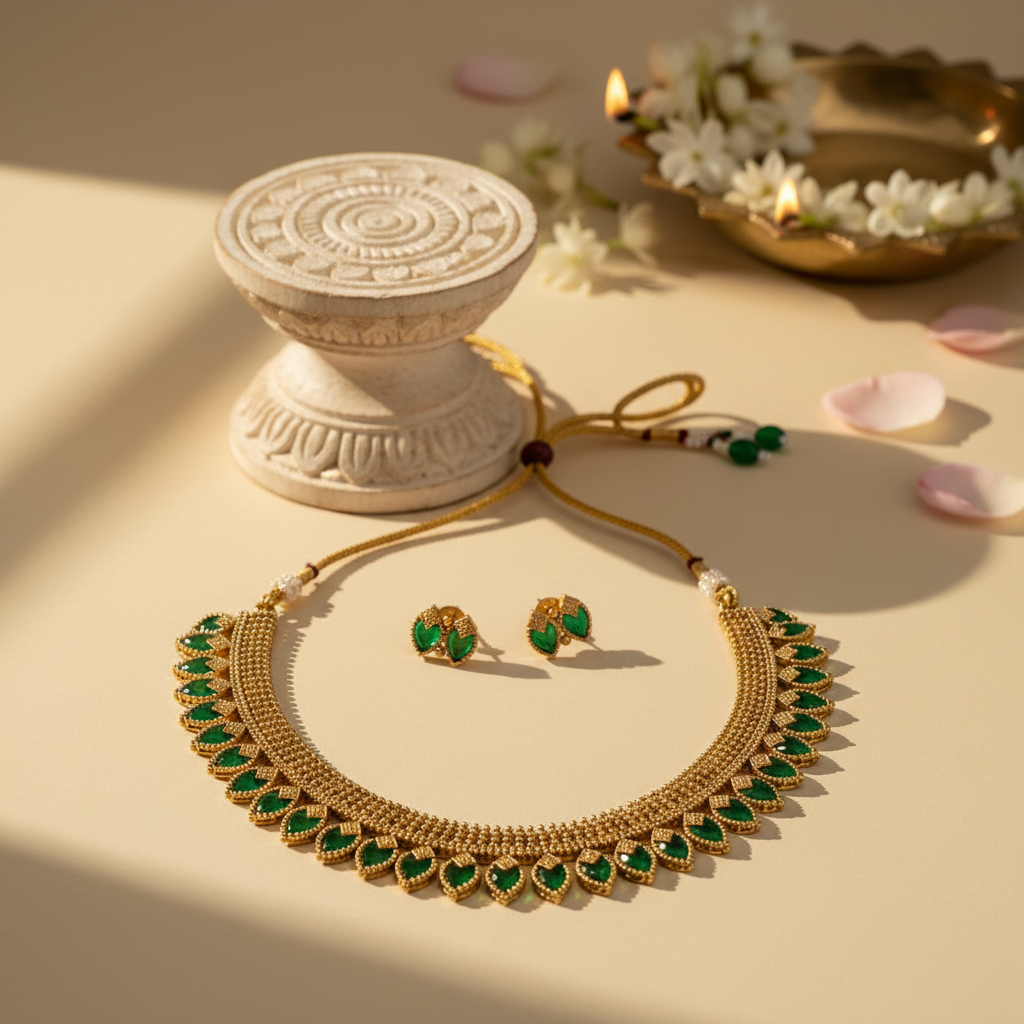 Moksha Chocker Necklace and Earrings Set
