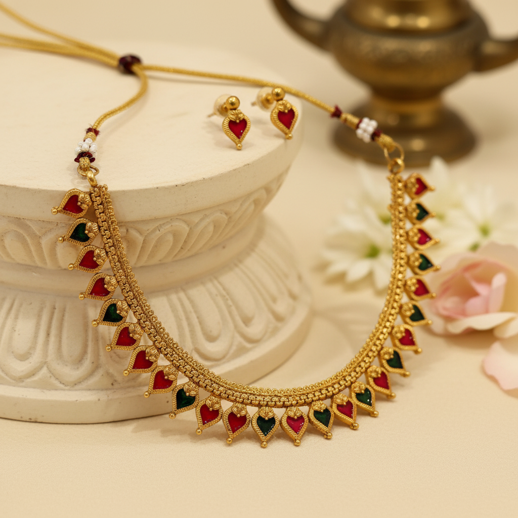Dhriti Chocker Necklace and Earrings Set