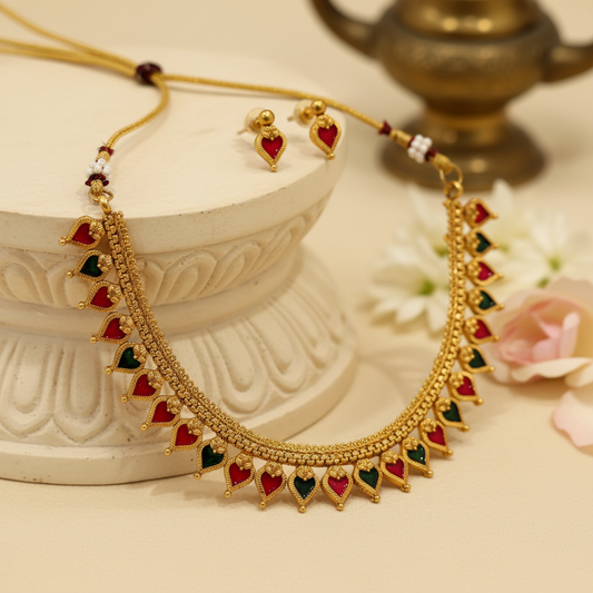 Dhriti Chocker Necklace and Earrings Set