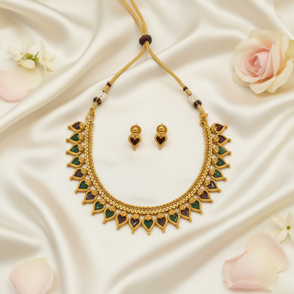 Prisha chocker Necklace and Earrings Set