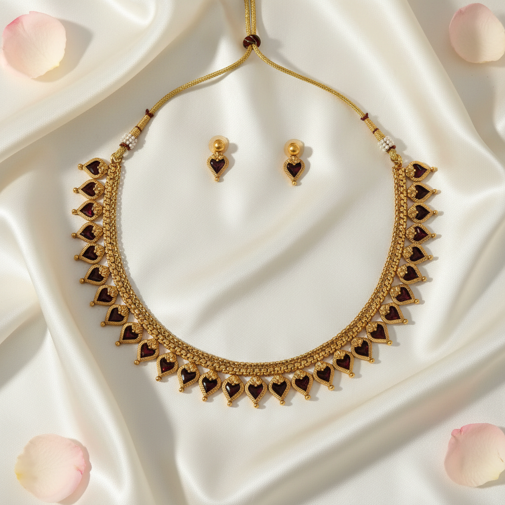 Vanya Chocker Necklace and Earrings Set