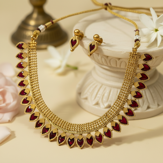 Aadhya Chocker Necklace and Earrings Set