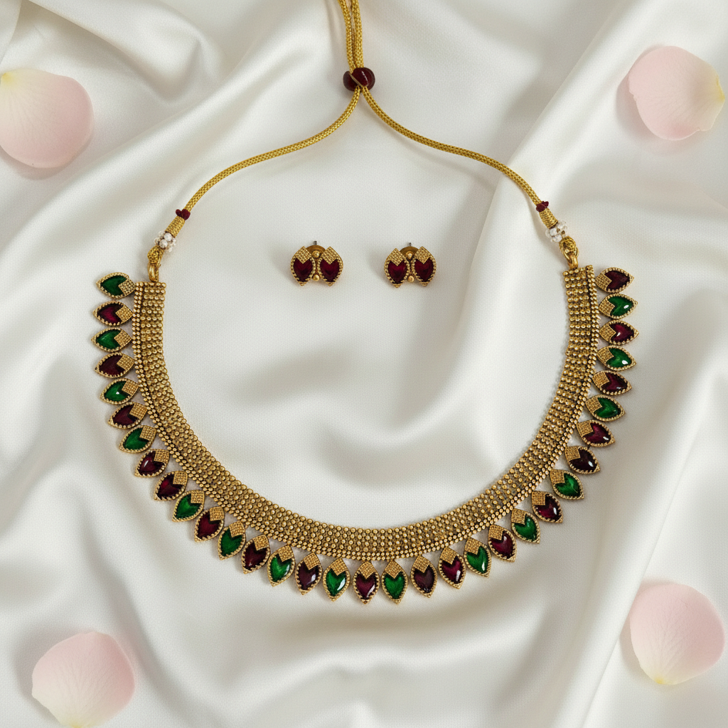 Ishani Chocker Necklace and Earrings Set
