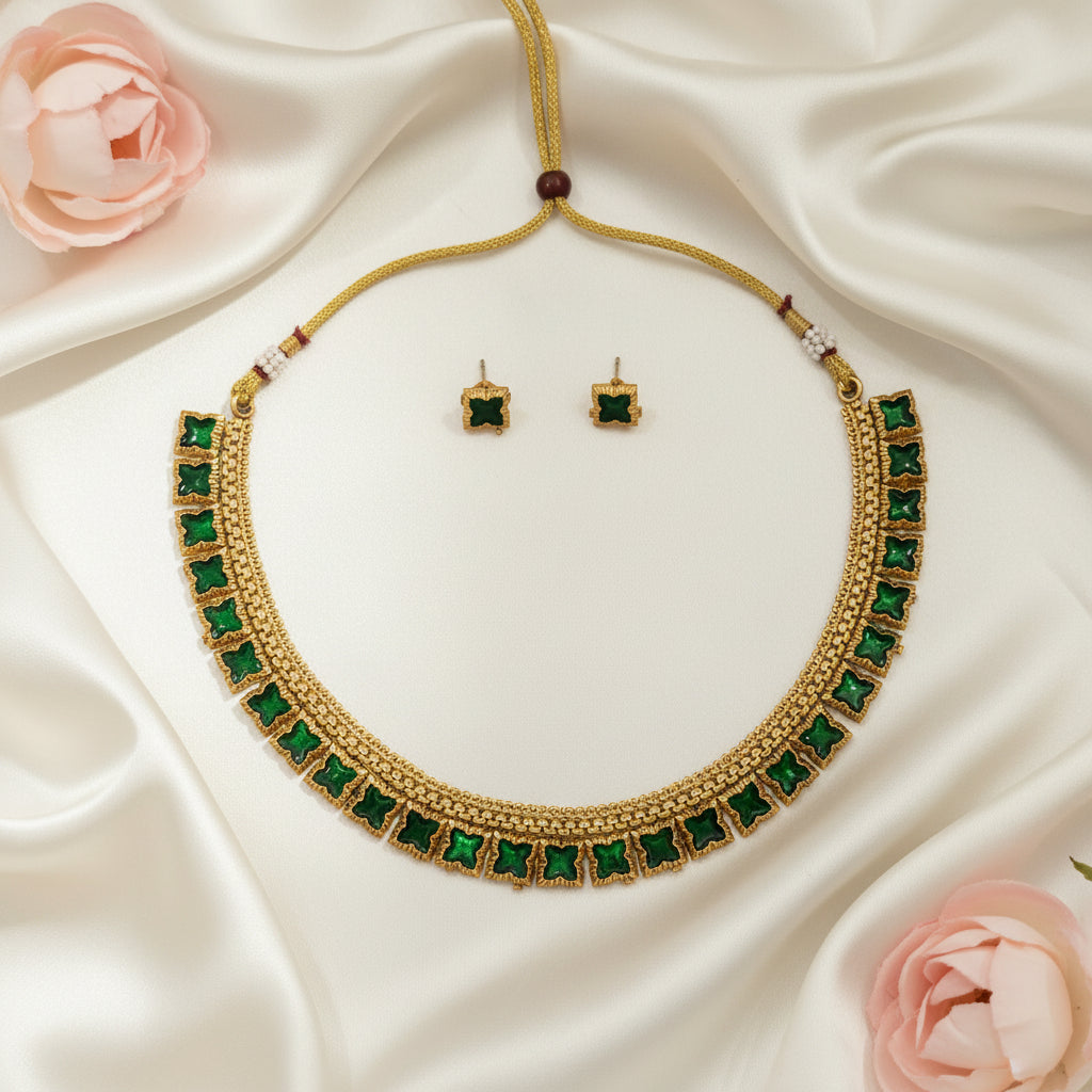 Avani Chocker Necklace and Earrings Set