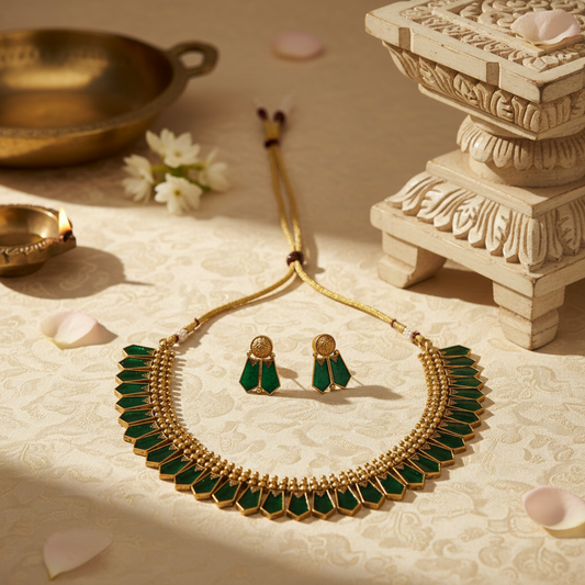 Eesha Chocker Necklace and Earrings Set