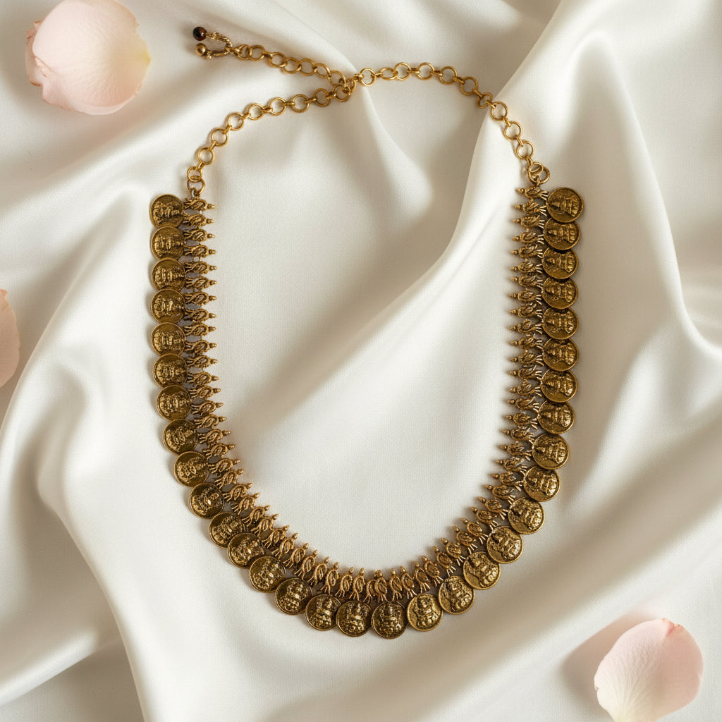 Sanjana Antique Kasu Necklace