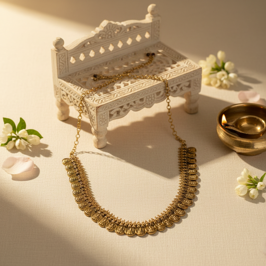 Sanjana Antique Kasu Necklace