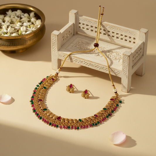 Suhasini Chocker Necklace and Earrings Set