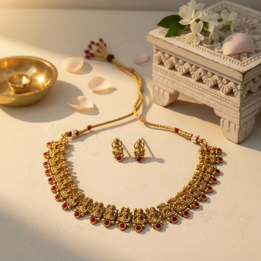 Rishika Chocker Necklace and Earrings Set