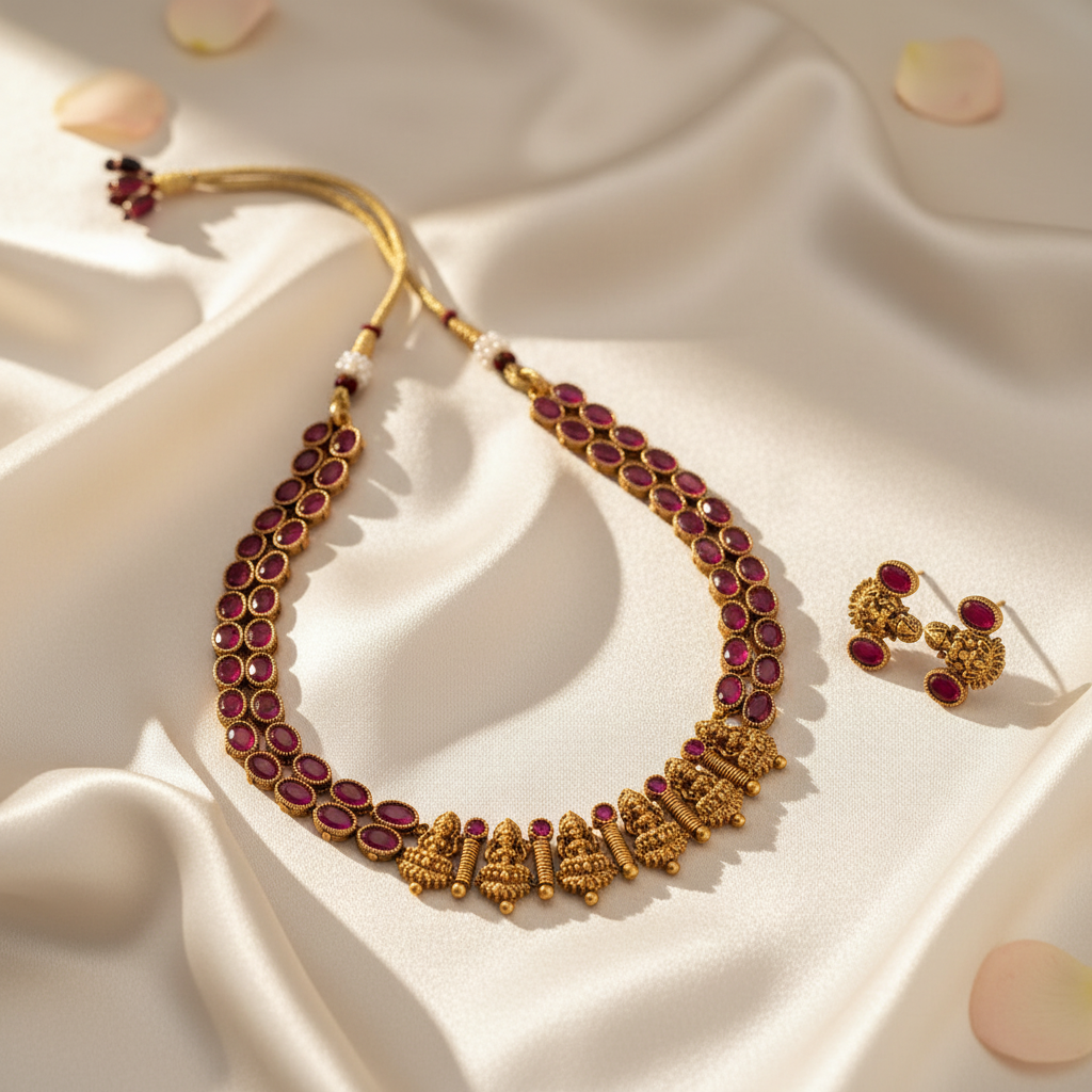 Kumudini Chocker Necklace and Earrings Set