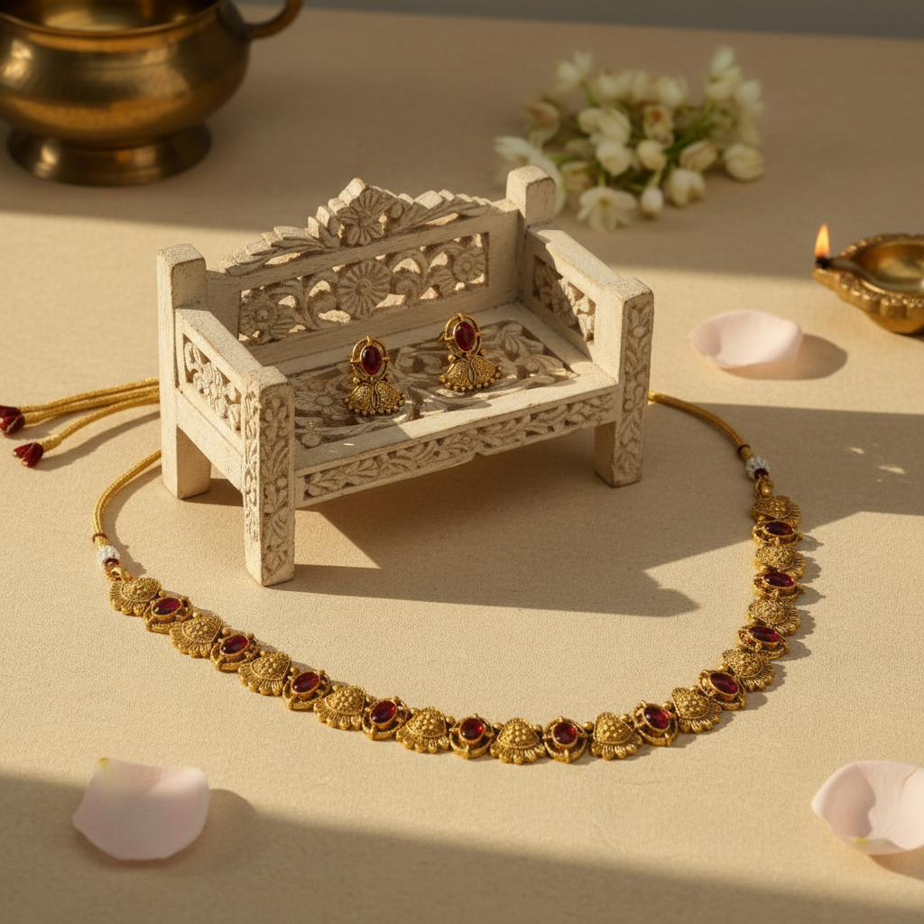 Ishika Chocker Necklace and Earrings Set