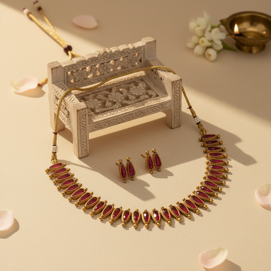 Ananya Chocker Necklace and Earrings Set