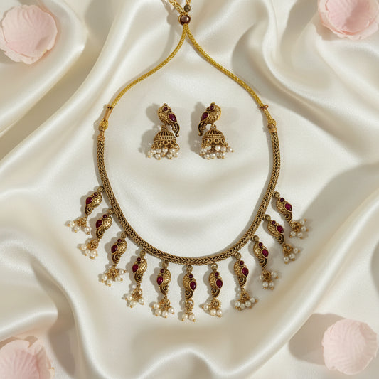 Arundhati Chocker Necklace and Earrings Set