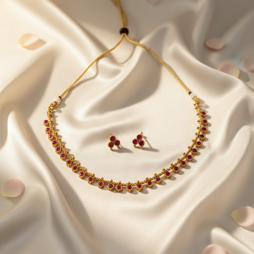 Kashvi Chocker Necklace and Earrings Set