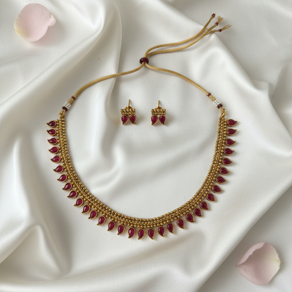 Aditi Chocker Necklace and Earrings Set