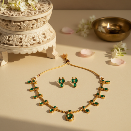 Kaumudi Chocker Necklace and Earrings Set