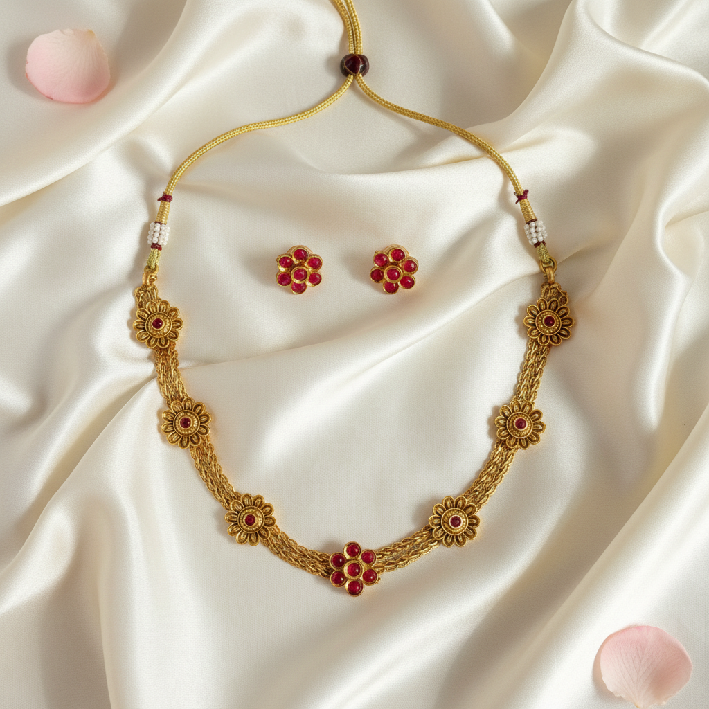 Hansika Chocker Necklace and Earrings Set
