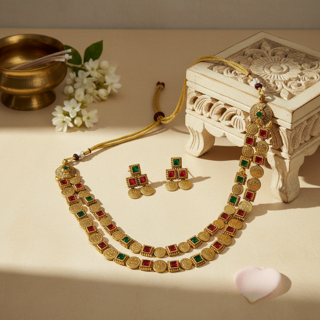 Vaidehi Chocker Necklace and Earrings Set