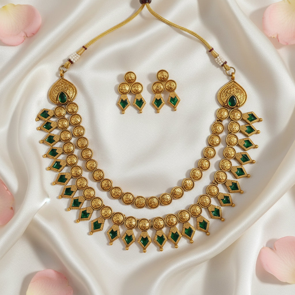Yamini Chocker Necklace and Earrings Set