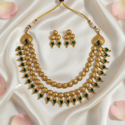 Yamini Chocker Necklace and Earrings Set