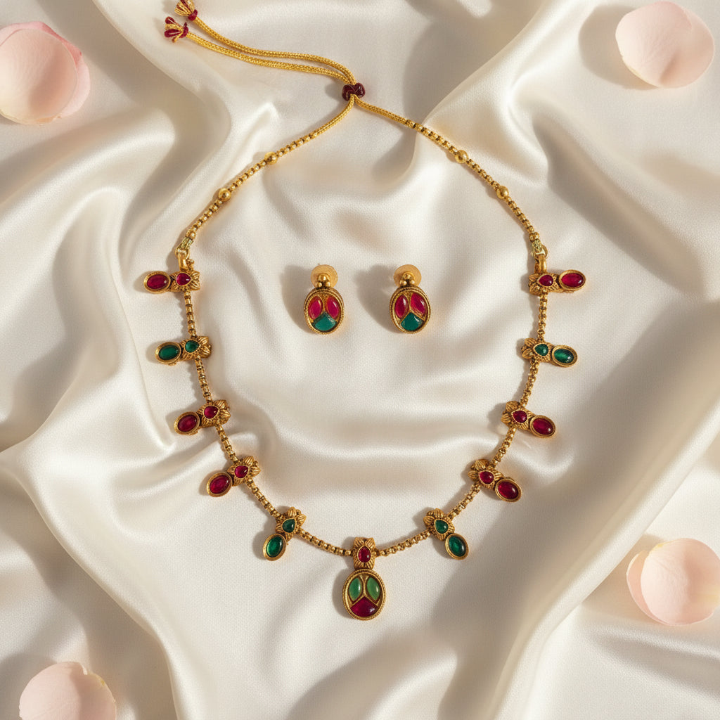 Indulekha Chocker Necklace and Earrings Set