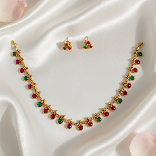 Manasvi Chocker Necklace and Earrings Set