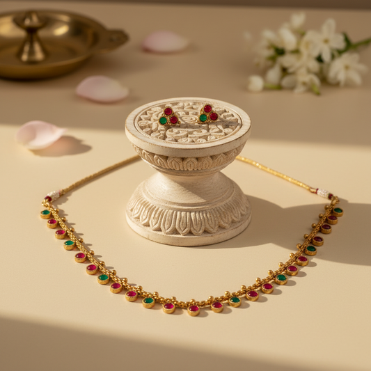 Manasvi Chocker Necklace and Earrings Set