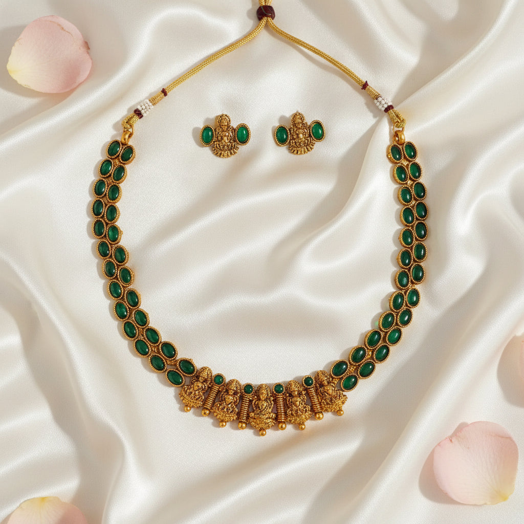 Pranitha Chocker Necklace and Earrings Set