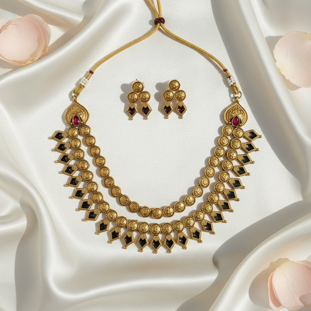 Nalini Chocker Necklace and Earrings Set