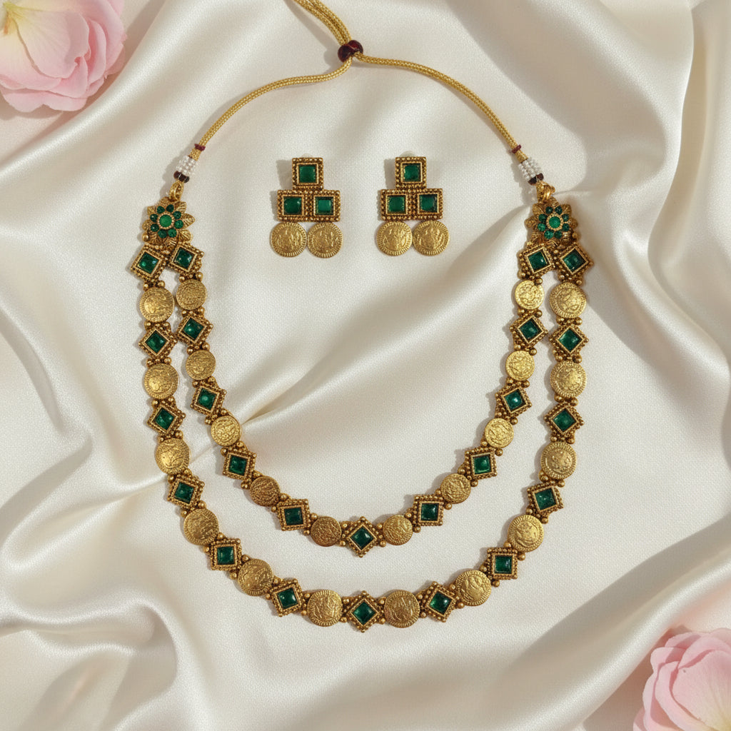 Ruchira Chocker Necklace and Earrings Set