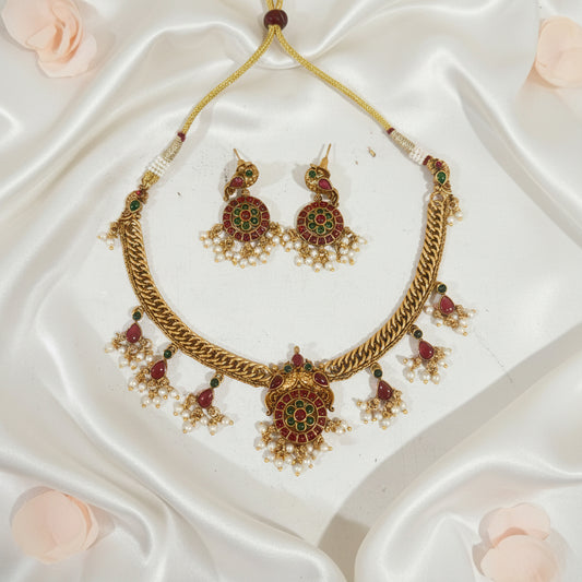 Maitreyi Chocker Necklace and Earrings Set